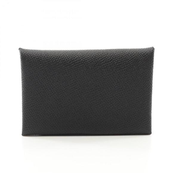HERMES Black Leather Wallet - Picture 1 of 8